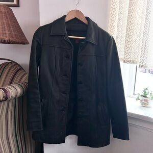 Danier Black Leather Jacket XXS-XS-SM